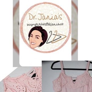 Straps and cuffed sleeve, pink cuteness in a dress